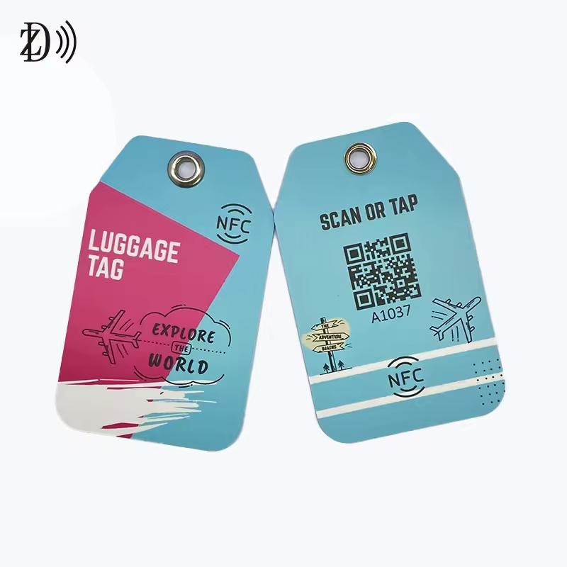 PVC Luggage Tag RFID Tag NFC Smart Airplane Baggage Tag