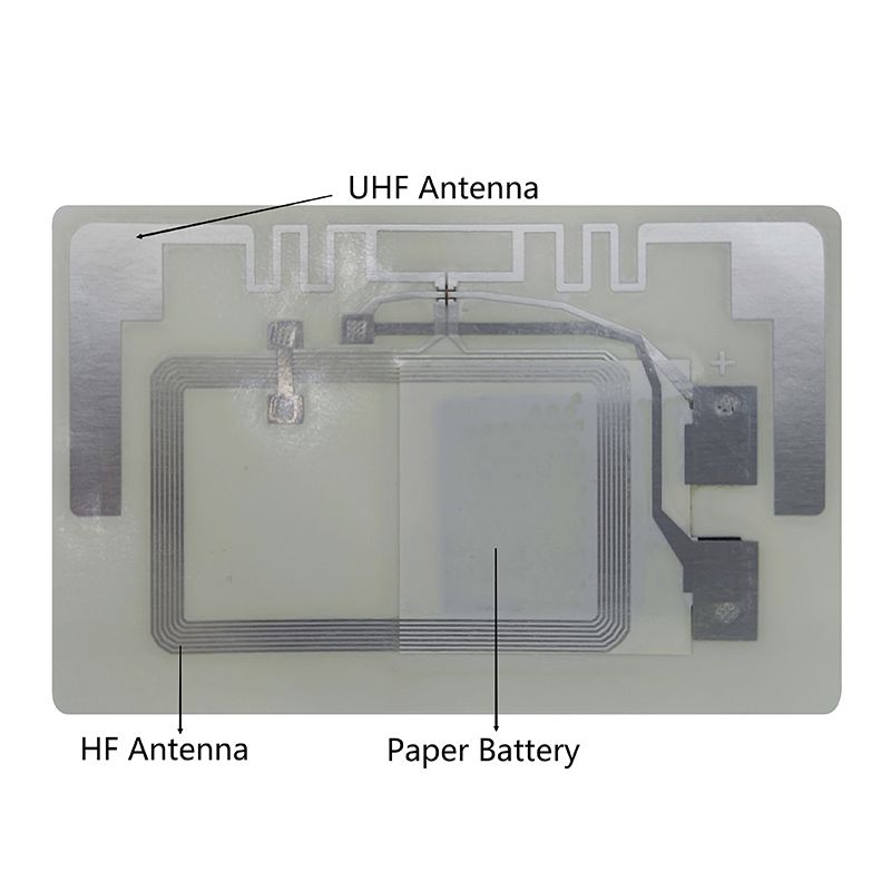 ZD RFID Temperature Sensing Label HF+UHF RFID Chip For Temperature-Controlled Logistics